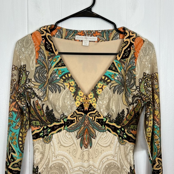 NWT Boston Proper Boho Paisley Midi Dress Sz 4 - Picture 8 of 15